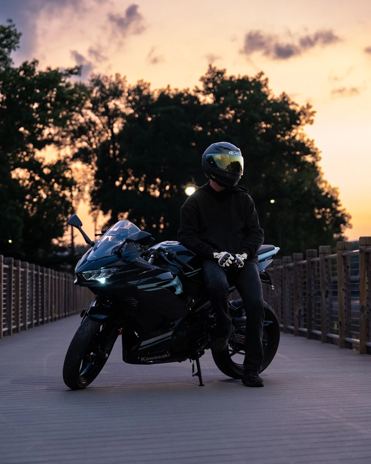 Bike shoot wide view